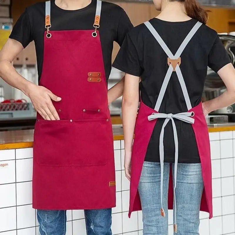 Tablier de cuisine Femme Chic rouge