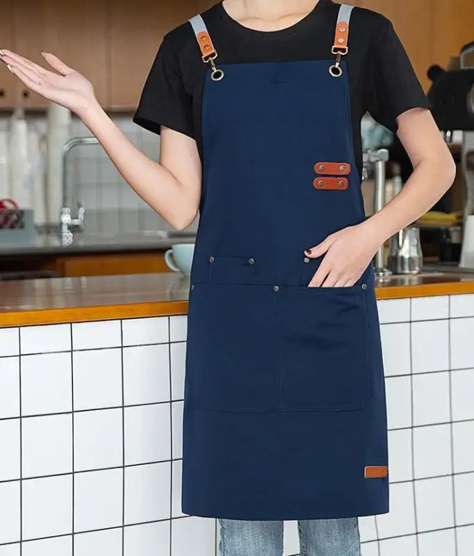 Tablier de cuisine Femme Chic bleu