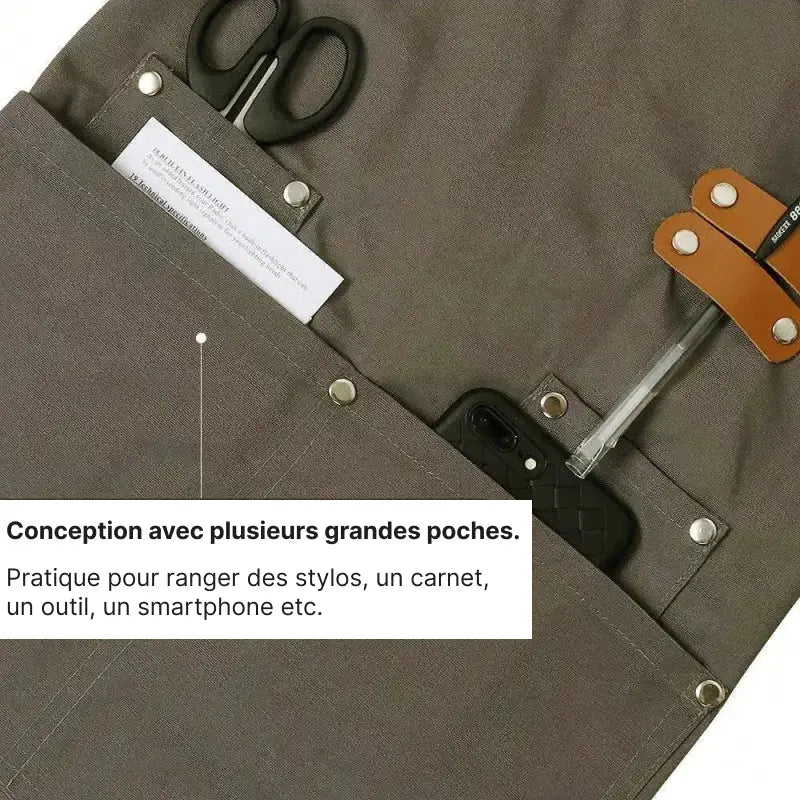 Tablier de Cuisine Imperméable avec Bretelles Croisées