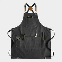 Tablier de Cuisine Noir Femme