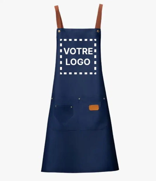 Tablier de Cuisine Personnalisé Bleu Marine - Bleu marine