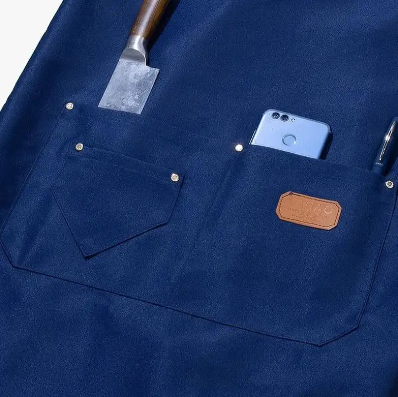 Tablier de Cuisine Personnalisé Bleu Marine - Bleu marine