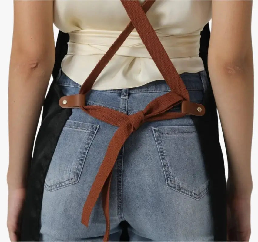 Tablier de Cuisine Personnalisé Marron Foncé - Marron foncé
