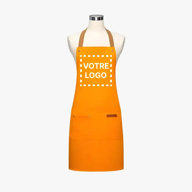 Tablier de Cuisine Personnalisé Orange