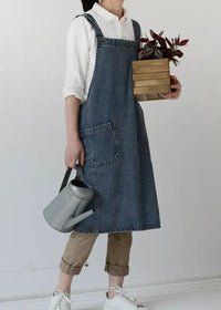 Tablier de Fleuriste en Lin Style Denim