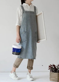 Tablier de Fleuriste en Lin Style Denim