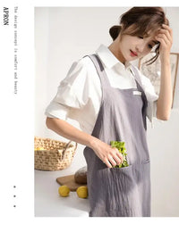 Tablier de Fleuriste en Lin Style Japonais