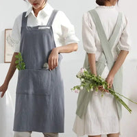 Tablier de Fleuriste en Lin Style Japonais