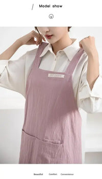 Tablier de Fleuriste en Lin Style Japonais