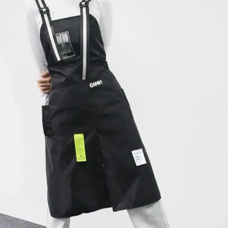 Long Korean Version Nylon Apron Makeup Studio Protective Work Clothes Flower Shop Coffee Shop Waterproof Fashionable