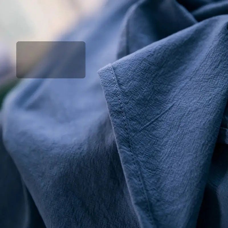 Tablier de Grand-Mère Bleu en Coton