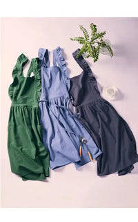 Tablier de Grand-Mère Vert en Coton
