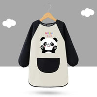 Tablier de Peinture Enfant Blanc et Noir Panda