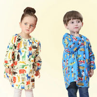 Tablier de Peinture Enfant Jaune Motifs Animaux