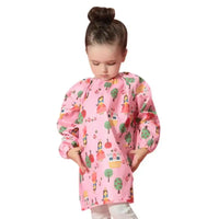Tablier de Peinture Enfant Rose Motif Princesse