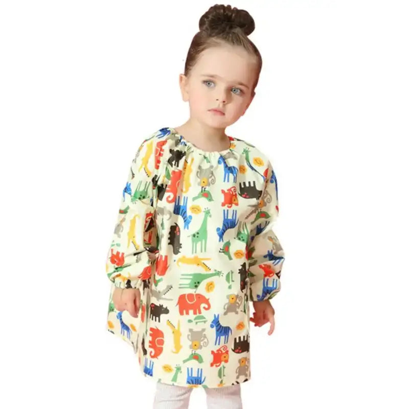 Tablier de Peinture Enfant Rose Motif Princesse