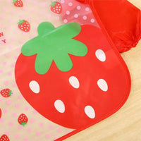 Tablier de Peinture Enfant Rouge Motif Fraise