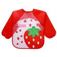 Tablier de Peinture Enfant Rouge Motif Fraise