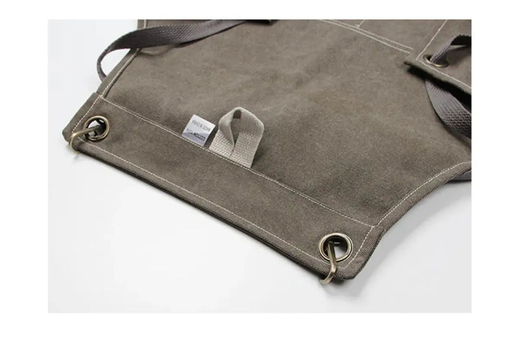 New Durable Canvas Denim Work Adjustable Aprons with Tool Pockets For Barber Baking Cafe Carpentry Painting Oil-proof