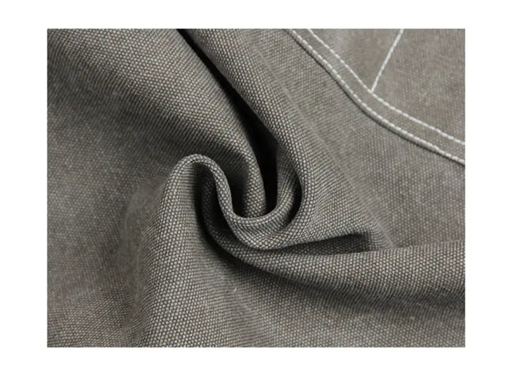 New Durable Canvas Denim Work Adjustable Aprons with Tool Pockets For Barber Baking Cafe Carpentry Painting Oil-proof