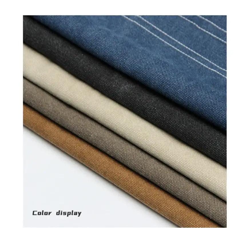 New Durable Canvas Denim Work Adjustable Aprons with Tool Pockets For Barber Baking Cafe Carpentry Painting Oil-proof