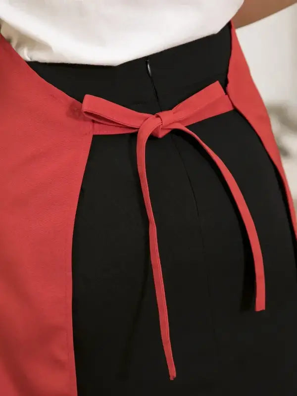 Tablier en Coton rouge clair