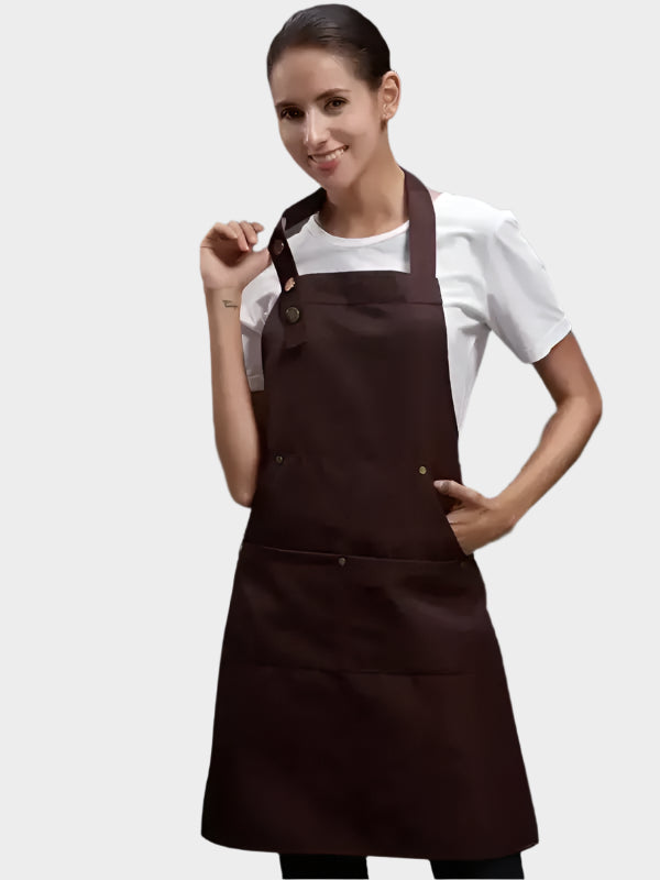 Tablier en Coton marron