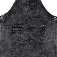Tablier en Denim Épais Noir