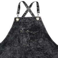 Tablier en Denim Épais Noir