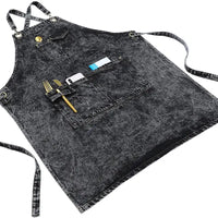 Tablier en Denim Épais Noir