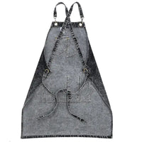 Tablier en Denim Épais Noir