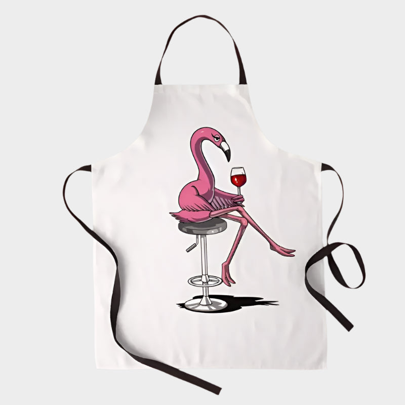 Tablier Flamant Rose