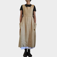 Tablier Japonais Long en Coton et Lin