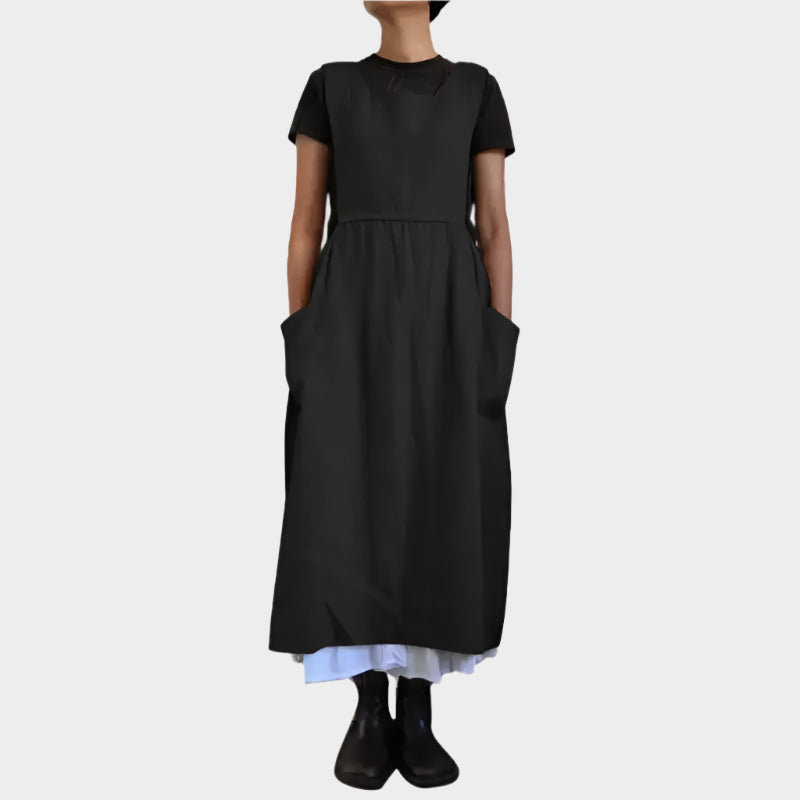 Tablier Japonais Long en Coton et Lin