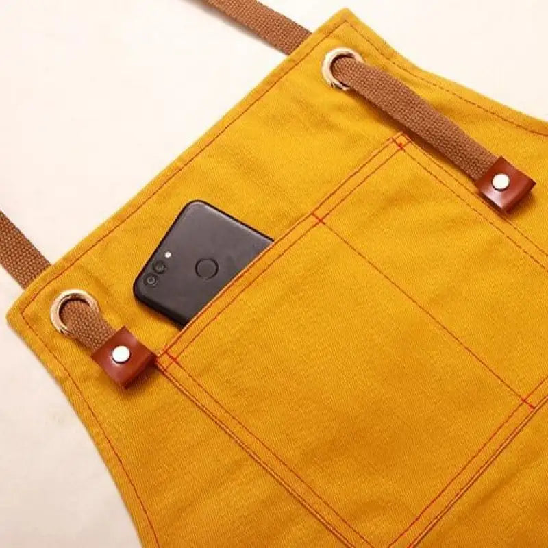 tablier de cuisine jaune