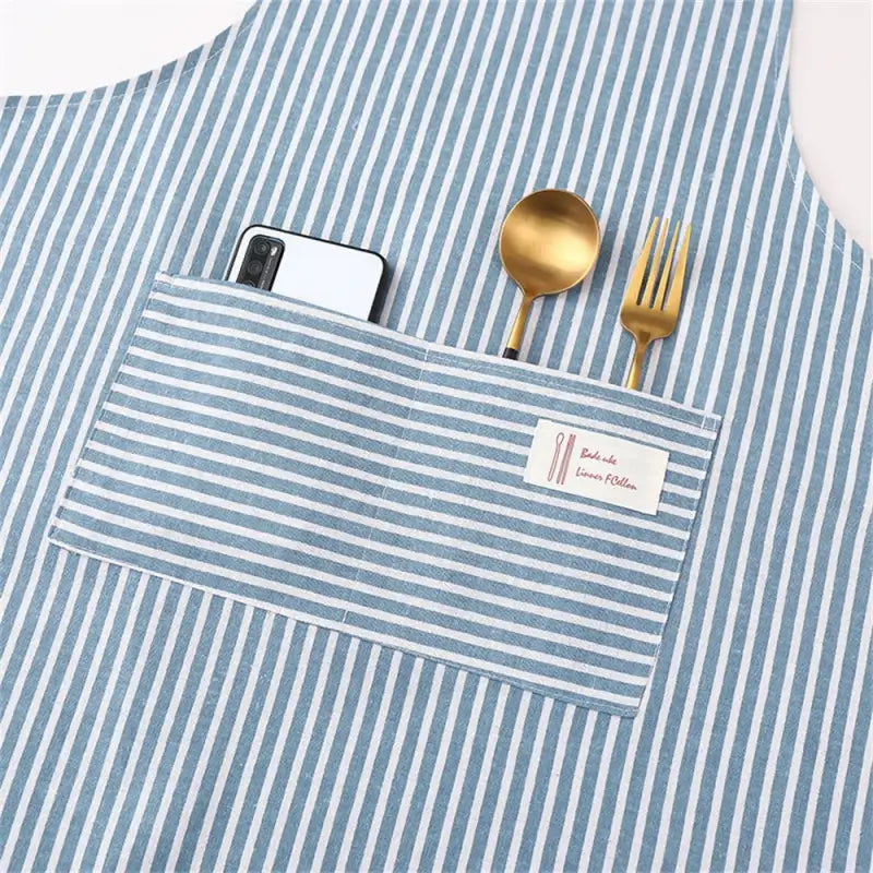 Tablier Marinière bleu blanc