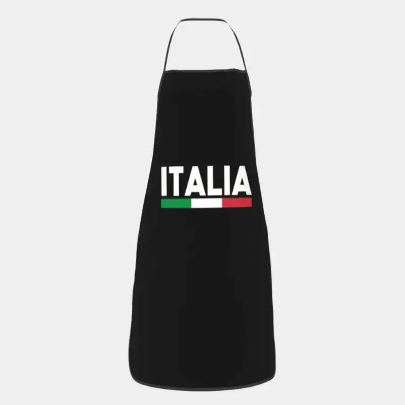 Tablier Pizza Italien Noir - Noir / 72x52 cm
