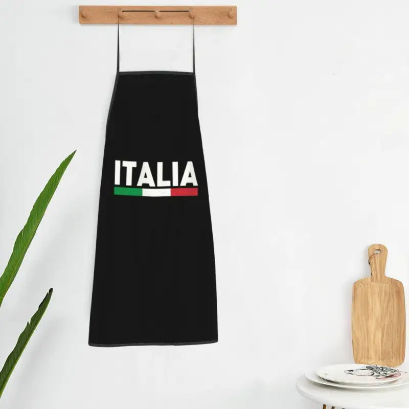 Tablier Pizza Italien Noir - Noir / 72x52 cm