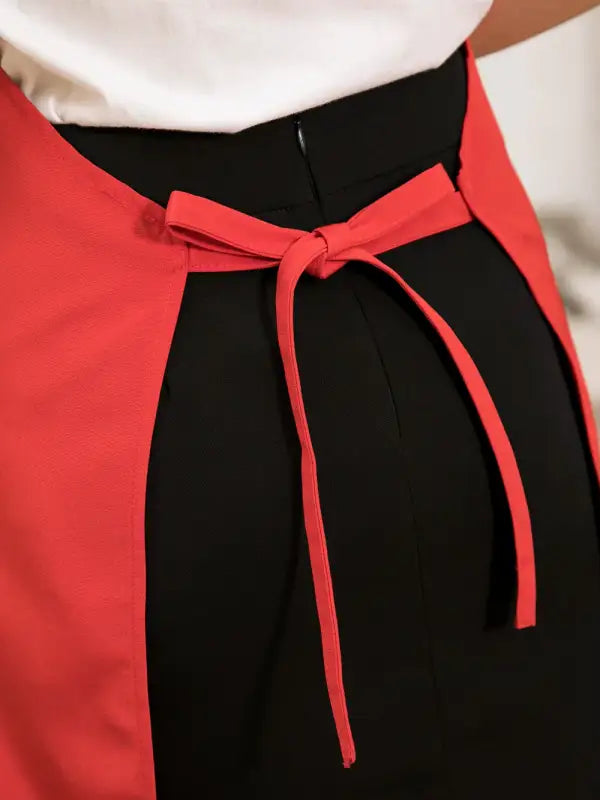 Tablier de cuisine rouge 