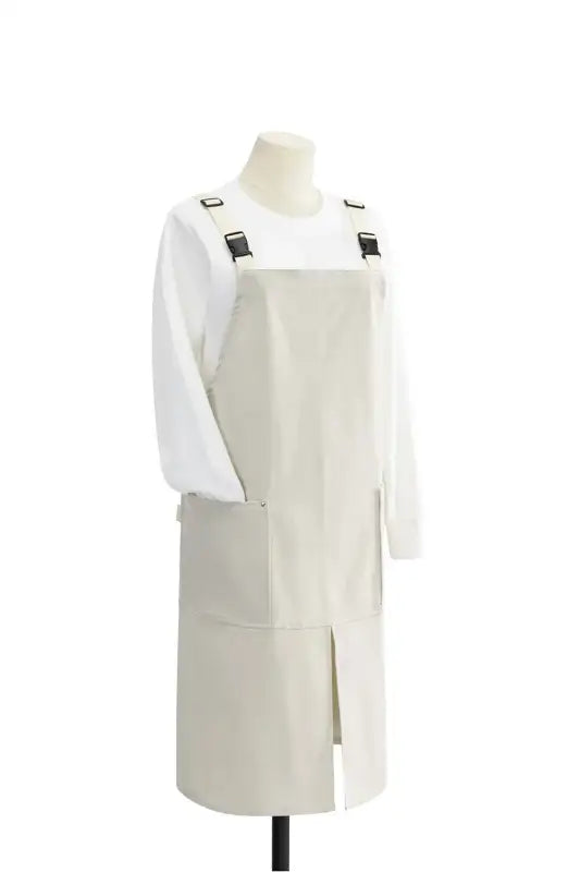 Waterproof Apron Coffee Restaurant Canvas Cover Work Suit Bib Pure Cotton Kitchen Uniform Factory Korean Japanese