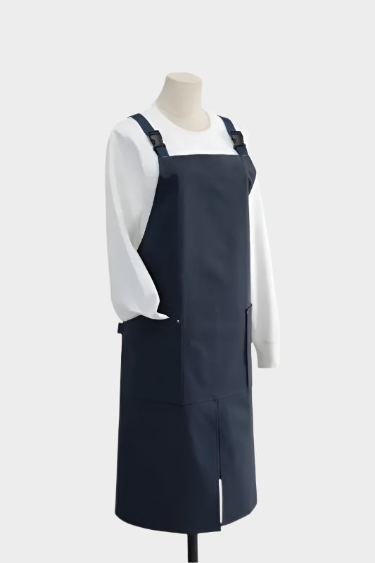 Waterproof Apron Coffee Restaurant Canvas Cover Work Suit Bib Pure Cotton Kitchen Uniform Factory Korean Japanese