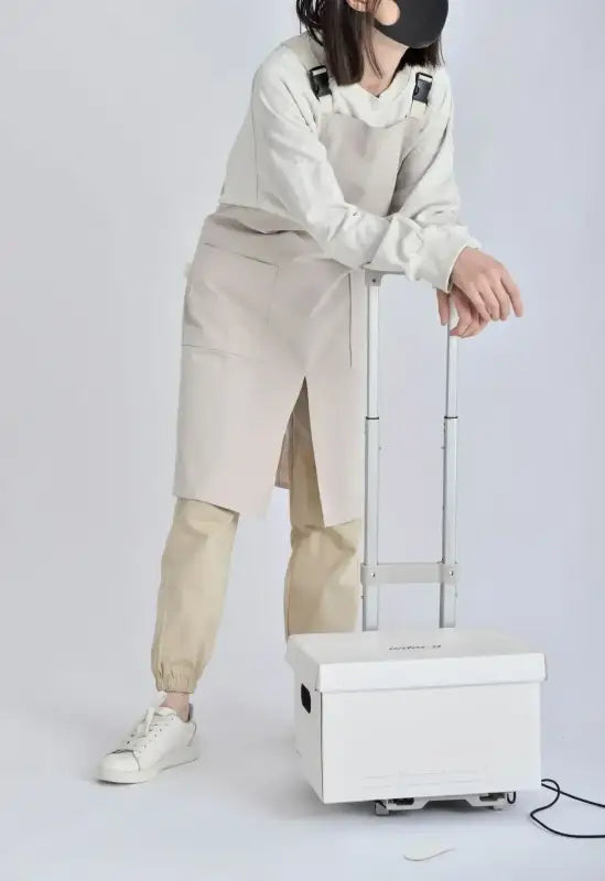 Waterproof Apron Coffee Restaurant Canvas Cover Work Suit Bib Pure Cotton Kitchen Uniform Factory Korean Japanese