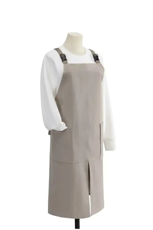 Waterproof Apron Coffee Restaurant Canvas Cover Work Suit Bib Pure Cotton Kitchen Uniform Factory Korean Japanese