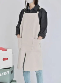 Tablier de Cuisine Imperméable Fendu avec Poches