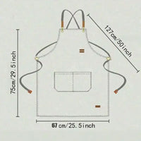 Tablier de Cuisine Imperméable avec Bretelles Croisées